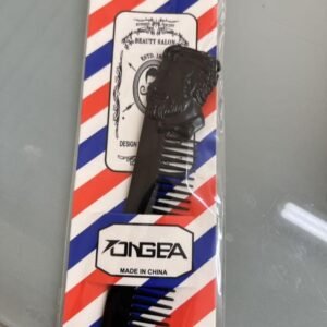 Pente Barba Metal   Cabeça Preto