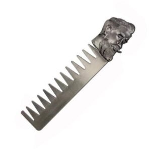Pente Metal Cabeça Prata   /Dente M