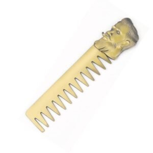 Pente Metal Cabeça Ouro Velho  /Dente M