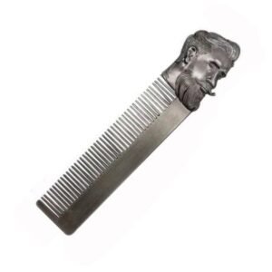 Pente Metal Cabeça Prata   /Dente P