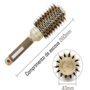 Escova nano Tecnology Cerâmica dourada n°43