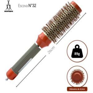 escova termica laranja n°32