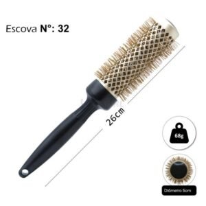 Escova Preta c/ Dourada