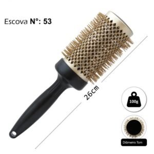 Escova Preta c/ Dourada